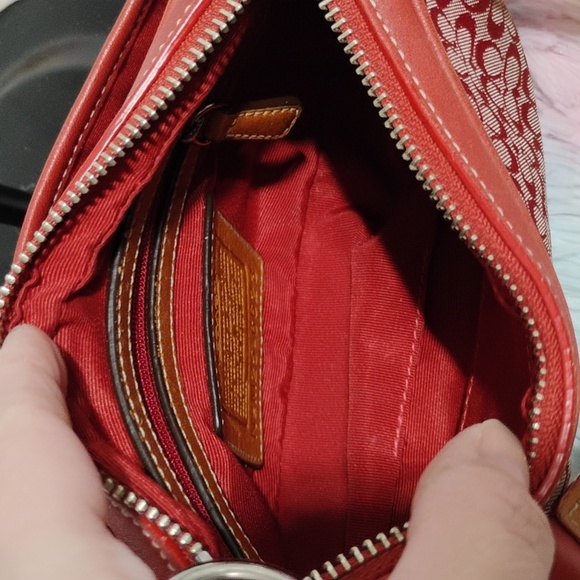 FIRM! Auth Coach Y2K Mini Signature Mini C Print Demi Vintage Shoulder/Handbag - Picture 11 of 15